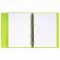Тетрадь на кольцах А5 175х220 мм, 120 л., пластик, с резинкой, BRAUBERG, Салатовый, 404619