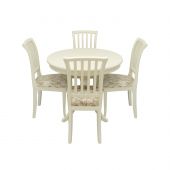 Набор мебели для кухни Leset Луизиана 1Р + Остин, Слоновая кость, Шенилл 017А, Ткань Шенилл