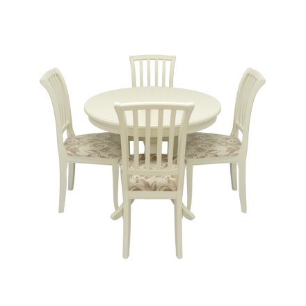 Набор мебели для кухни Leset Луизиана 1Р + Остин, Слоновая кость, Шенилл 017А, Ткань Шенилл