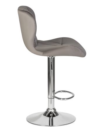 Стул барный DOBRIN BARNY, серый велюр (MJ9-75)