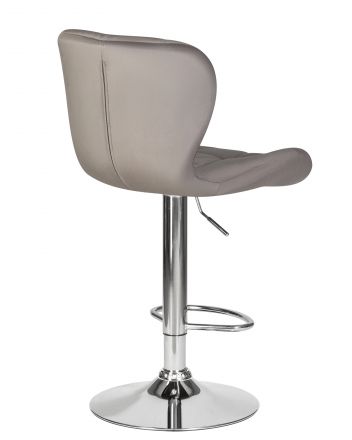 Стул барный DOBRIN BARNY, серый велюр (MJ9-75)