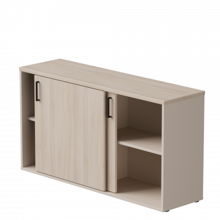 Шкаф-купе низкий Everprof EVO 1374х385х755 Кашемир/Дуб Соната