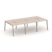 Estetica Рабочая станция на 6 мест ES.D.RS-6.1-LP Капучино/Латте металл 2940*1500*750