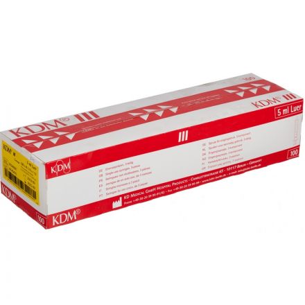 Шприц 3-комп. однораз. 5мл LS 21G(0,8x40) прил. 100шт/уп KD-Ject III