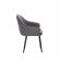 Стул с подлокотниками Leset Вайд, каркас Черный, велюр Графит Графит, Ткань Велюр