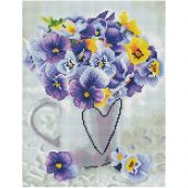 Алмазная мозаика ТРИ СОВЫ "Анютины глазки", 30*40см, холст на деревянном подрамнике, картонная коробка с пластиковой ручкой Алмазная мозаика ТРИ СОВЫ "Анютины глазки", 30*40см, холст на деревянном подрамнике, картонная коробка с пластиковой ручкой