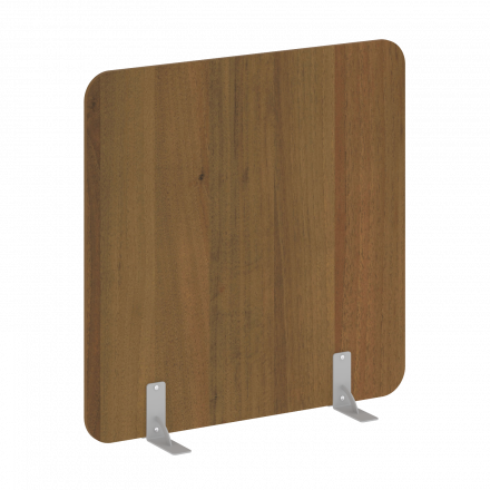 R-line Перегородки на металлических опорах на фетровых подпятниках DP.F-120-120 Орех/Серый металл 1200*18*1200