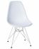 Стул обеденный DOBRIN DSR, ножки хром, цвет белый (W-02)
