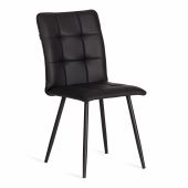 Стул обеденный Bari LT, экокожа, черная, 41х55х89 см