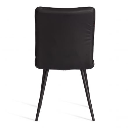 Стул обеденный Bari LT, экокожа, черная, 41х55х89 см