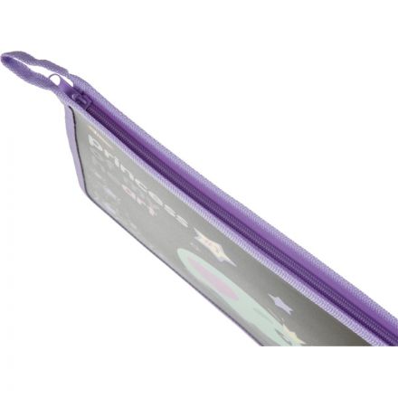 Папка для тетрадей №1School Princess черный,А4,молн.,пласт,ПТ-813