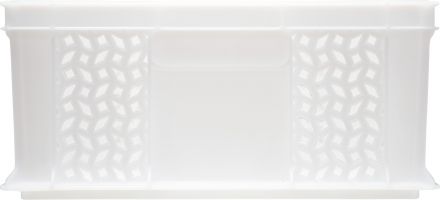 Ящик 600х400х180 мм перфорированный без ручек натуральный морозостойкий