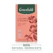 Чай GREENFIELD Natural Tisane "Cascara & Rooibos" травяной, 20 пирамидок по 1,8 г, 1756-08