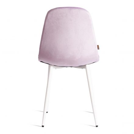 Стул BREEZE (mod. JSC-58) Велюр/металл , 44 х 53 х 86 см, Lavender (лавандовый) HLR26 / белый