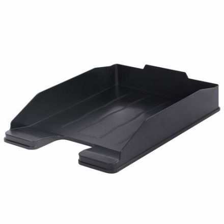 Лоток горизонтальный для бумаг BRAUBERG ECONOMY, 340х255х60 мм, черный, 238106 Лоток горизонтальный для бумаг BRAUBERG ECONOMY, 340х255х60 мм, черный, 238106
