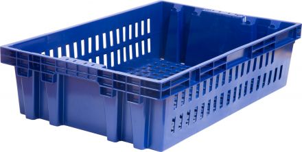 Ящик хлебный 600х400х152,5 синий вес 1,3 кг.