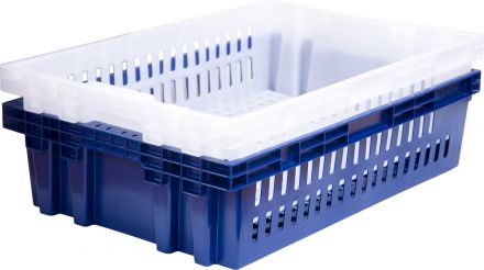 Ящик хлебный 600х400х152,5 синий вес 1,3 кг.