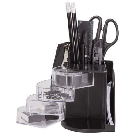 Канцелярский набор STAFF "Веер", 13 предметов, в форме веера, невращающаяся конструкция, 230744 Канцелярский набор STAFF "Веер", 13 предметов, в форме веера, невращающаяся конструкция, 230744