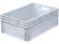 Ящик п/э 600х400х220 сплошной, усиленное дно, цв. серый
