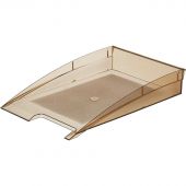 Лоток для бумаг горизонтальный Attache City тонированный коричневый