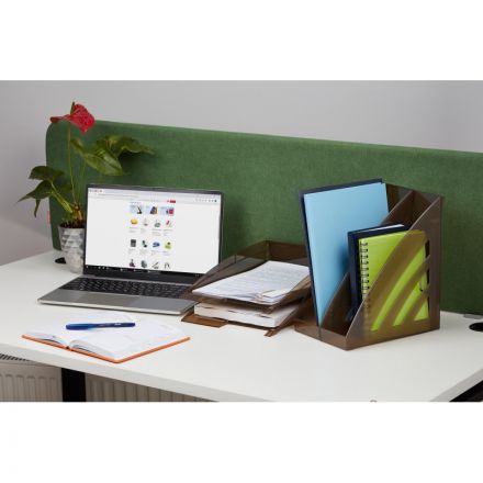 Лоток для бумаг горизонтальный Attache City тонированный коричневый