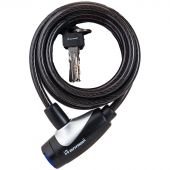 Замок навесной тросовый_УЗК Аллюр ВС-Т 8 (2000мм) сталь черный (3кл)