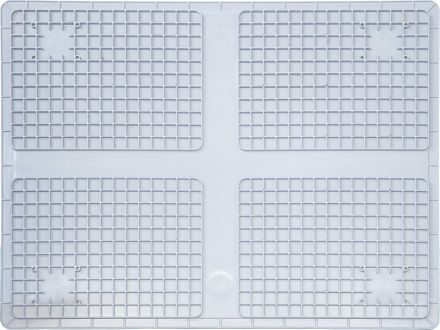 Ящик п/п 800х600х440 сплошной, усиленное дно, цв. серый