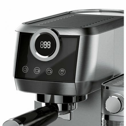 Кофеварка рожковая CENTEK CT-1170, 1350 Вт, объем 1,3 л, 20 бар, автоматический капучинатор, серая