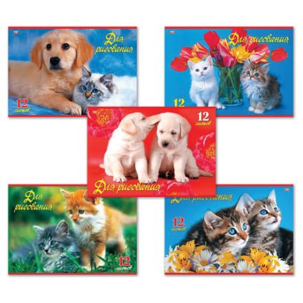 Альбом для рисования, А4, 12 листов, скоба, обложка офсет, HATBER ECO, 205х290 мм, "Верные друзья", 032835, 12А4C Альбом для рисования, А4, 12 листов, скоба, обложка офсет, HATBER ECO, 205х290 мм, "Верные друзья", 032835, 12А4C