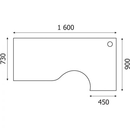 Стол эргономичный PT Арго А-202 правый орех гварнери
