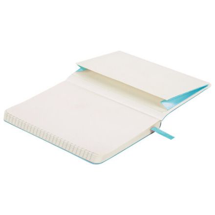 Блокнот МАЛЫЙ ФОРМАТ (100x150 мм) А6, BRAUBERG "Metropolis Ultra", под кожу, 80 л., клетка, бирюзовый, 113323