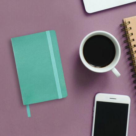 Блокнот МАЛЫЙ ФОРМАТ (100x150 мм) А6, BRAUBERG "Metropolis Ultra", под кожу, 80 л., клетка, бирюзовый, 113323