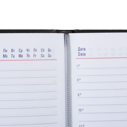 Ежедневник недатированный Attache Сиам искусственная кожа А5 176 листов серый (143x210 мм)