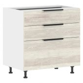 Шкаф напольный с ящиками MOB 8082.2 Сосна Эдмонт/Белый 800х560х820 CORSICA