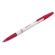 Ручка шариковая BRAUBERG "Офисная", КРАСНАЯ, корпус белый, узел 1 мм, линия письма 0,5 мм, 140892