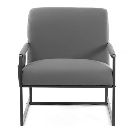 Кресло Charli LUX/Чарли Люкс экокожа , Sharp Графит, 70х80х82 см