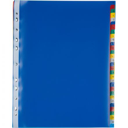 Разделитель листов Attache Selection А4+ пластиковый 31 лист (цифровой)