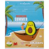 Тетрадь клетка 12л. Фруктовый отдых, ассорти, 12-4375