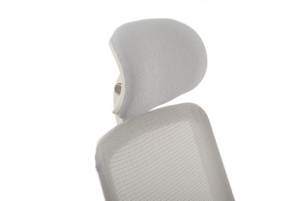 Кресло WORK W-218C white Светло-серый пластик/Светло-серая сетка 65-64-113-123