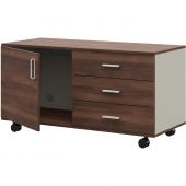 Тумба IN FREGAT мобильная с отд под фригобар 129Т020 орех бакаут/серый79