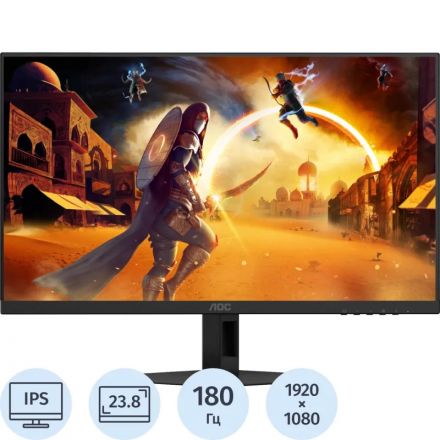 Монитор AOC (24G4XE)23.8/FHD/IPS/180Hz/300cd/0.5ms/HDMI/DP Монитор AOC (24G4XE)23.8/FHD/IPS/180Hz/300cd/0.5ms/HDMI/DP