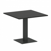 Home Office Стол квадратный VR.SP-5-90.2 Суар тёмный/Антрацит металл 900*900*750