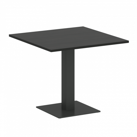 Home Office Стол квадратный VR.SP-5-90.2 Суар тёмный/Антрацит металл 900*900*750
