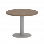 Home Office Стол журнальный круглый VR.SP-5-60.1G Дуб аризона/Серый металл 600*600*453