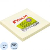 Стикеры КОМУС с клеев.краем 76х76 желтый 100л Стикеры КОМУС с клеев.краем 76х76 желтый 100л