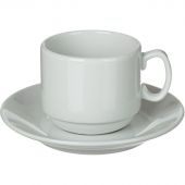 Кофейная пара Добруш Мокко фарфоровая белая чашка 100 мл/блюдце (артикул производителя 6С1627Ф34)