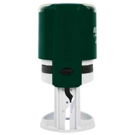 Оснастка для печатей оттиск D=42 мм, синий, TRODAT IDEAL 46042, корпус ИЗУМРУД, крышка, подушка,191407