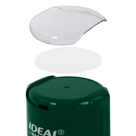 Оснастка для печатей оттиск D=42 мм, синий, TRODAT IDEAL 46042, корпус ИЗУМРУД, крышка, подушка,191407