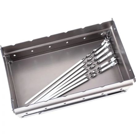 Мангал со складными ножками, с 6 шампур, Forester 45х25см,в кейсе, BC-783M