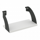 Навесные полки. Кронштейны+ЛДСП полка 400мм MAN-41-4 Белый бриллиант/Антрацит металл 400*220*200 Навесные полки. Кронштейны+ЛДСП полка 400мм MAN-41-4 Белый бриллиант/Антрацит металл 400*220*200